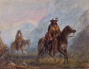 الكابتن جوزيف رذرفورد ووكر ، حوالي عام 1837 (ألوان مائية على ورق) بواسطة ألفريد جاكوب ميلر