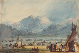 Cut Rocks ، حوالي عام 1837 (قلم رصاص وألوان مائية وغواش على ورق) بواسطة ألفريد جاكوب ميلر