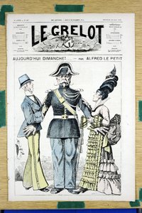 غلاف "" Le Grelot "" ، رقم 167 ، Satirique en Couleurs بواسطة ألفريد لو بيتيت