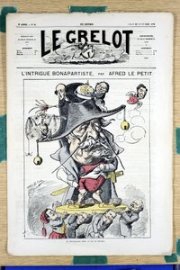 غلاف "" Le Grelot "" ، رقم 45 ، Satirique en Couleurs بواسطة ألفريد لو بيتيت