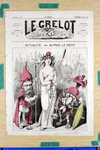 غلاف "" Le Grelot "" ، رقم 50 ، Satirique en Couleurs بواسطة ألفريد لو بيتيت