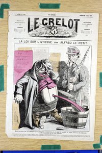 Cover of “” Le Grelot””, number 58, Satirique en Couleurs بواسطة ألفريد لو بيتيت