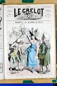 غلاف "" Le Grelot "" ، رقم 67 ، Satirique en Couleurs بواسطة ألفريد لو بيتيت