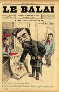 Illustration of Alfred Le Pepetit (1841-1909) for the Cover of Le Bai, no 6 بواسطة ألفريد لو بيتيت