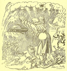 رسم توضيحي لألفريد لو بيت (1841-1909) في علاج Gros-Jean et son بواسطة ألفريد لو بيتيت