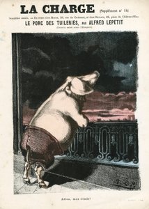 La Charge (1870) ، رقم 15 ، Color Satirical بواسطة ألفريد لو بيتيت