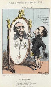 النرجس: كارتون على جول فيري - مريض. من 27/01/1871 في "زهور اليوم وفاكهة وخضار"