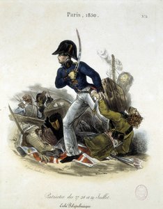 Polytechnician خلال ثورة 1830 بواسطة Lemercier.