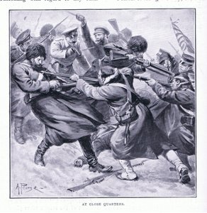 في أماكن قريبة ، التوضيح من Casells History of Russo-Japanese War Vol 1 ، c.1900 بواسطة ألفريد بيرس