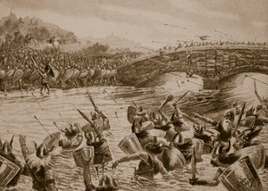 معركة مالدون ، 991 ، رسم توضيحي من "قصة هتشنسون عن الأمة البريطانية" ، ج .1923