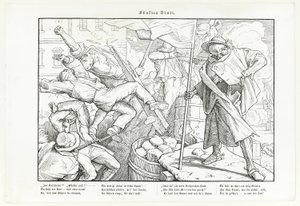 أيضا رقصة الموت ، اللوحة V بواسطة Alfred Rethel