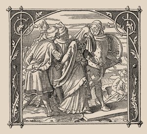 النيبلونجين. وداع كريميلدز ، 1840-1841. بواسطة ألفريد ريتيل