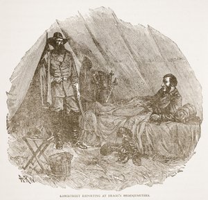 تقرير Longstreet في مقر Bragg ، من حانة كتب. 1896