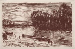 ضفاف نهر اللوين ، بالقرب من سانت ماميس ، 1896. بواسطة الفريد سيسلي