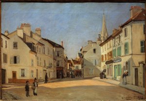 Rue de la Chaussée in Argenteuil ، والمعروفة باسم Place à Argenteuil بواسطة الفريد سيسلي