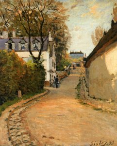 Rue de la Princesse ، Louveciennes ، باتجاه الشمال ، حوالي 1873 (زيت على قماش) بواسطة الفريد سيسلي