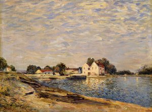 سان ماميس ، على ضفاف نهر اللوين ؛ Saint-Mammes ، les Bord du Loing ، 1884 بواسطة الفريد سيسلي