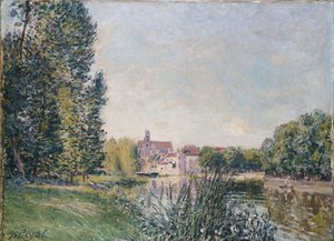 لينغ والكنيسة في موريه ، 1886 بواسطة الفريد سيسلي