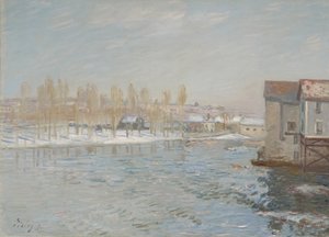 اللينج ومطاحن موريت ، تأثير الثلج ، 1891 بواسطة الفريد سيسلي
