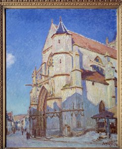كنيسة موريه ، ليلاً عام 1894 بواسطة الفريد سيسلي