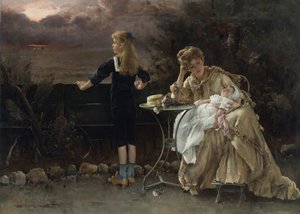 أم وأطفالها ، 1883.