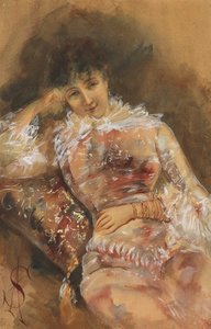صورة لسارة برنهارد 1844-1923 ، ج. 1880. بواسطة ألفريد إميل ستيفنز
