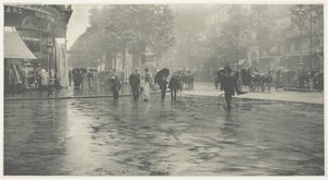 يوم رطب على الجادة ، باريس ، 1894 ، طبع ج. 1897. بواسطة ألفريد ستيجليتز