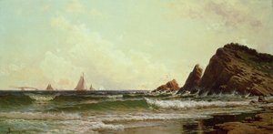 المنحدرات في كيب إليزابيث ، بورتلاند هاربور ، مين ، 1882 بواسطة ألفريد طومسون بريشر