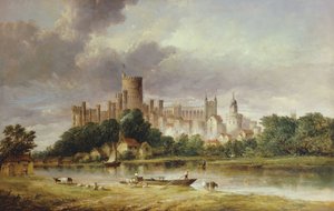 منظر لقلعة وندسور من بروكاس ميدوز ، 1856