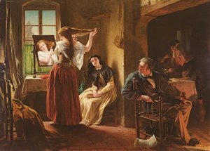 اختراع آلة التمشيط ، 1862