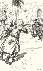مقتل الجنرال تشارلز جورج جوردون على يد المهديين ، الخرطوم ، السودان ، 1885 بواسطة مطاحن ألفريد واليس