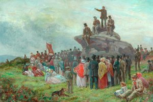 اجتماع رسامي في Basin Stones ، تودموردن ، 1842