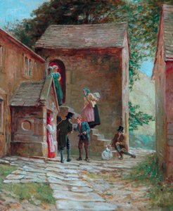منظر للفناء بأشكال ، Kilnhurst ، Todmorden ، c.1860