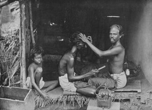حلاقة سيلان ، c1890 ، 1910 بواسطة لوحة ألفريد ويليام أماندوس