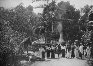 قرية الغابة ، c1890 ، 1910 بواسطة لوحة ألفريد ويليام أماندوس