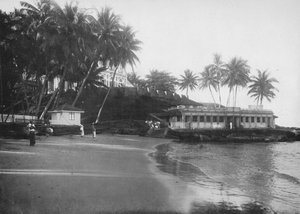 فندق ماونت لافينيا و Bathing Pavilion ، c1890 ، 1910 بواسطة لوحة ألفريد ويليام أماندوس