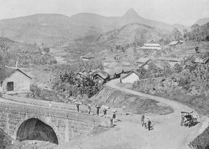 منظر لمسكليا يظهر قمة آدامز ، c1890 ، 1910 بواسطة لوحة ألفريد ويليام أماندوس