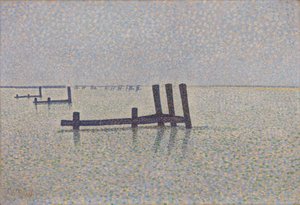 القناة في Nieuwpoort ، ج. 1889 بواسطة ألفريد ويليام فينش