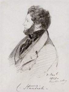 بورتريه للورد تشارلز ستريكلاند ستانديش (1790-1863) رسمها ألفريد كونت دورسيه. بواسطة ألفريد دورساي