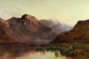 The Hunt of Wildfowl Llyn Crafnaut (زيت على قماش) بواسطة ألفريد دي برينسكي