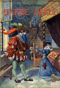 بلوبيرد (بلوبيرد) ، كونتي بواسطة تشارلز بيرولت (1628-1703). رسم توضيحي لـ Vaccari و Carrey في مجموعة "" Les beaux tales "" "Nos loisirs" "" حوالي عام 1910. مجموعة خاصة.