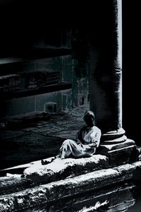 السيدة الرومانية، 2018 (صورة فوتوغرافية معاد رسمها باليد)