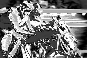 محاكمات ساراتوغوا، 2015 (صورة فوتوغرافية معاد رسمها يدوياً)