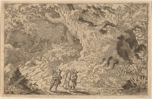 غابة كثيفة بواسطة Allart van Everdingen