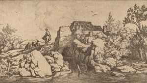 فارس على جسر حجري ، ربما ج. 16451656. بواسطة ألارت فان إيفردنغن