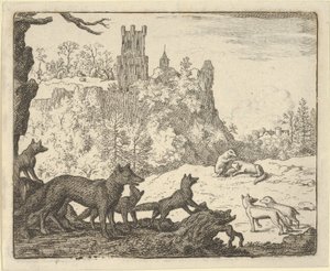 رينارد يترك مع الغرير ، 1650-1675. بواسطة ألارت فان إيفردنغن