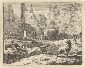 رينارد يريد أن يجد ديك ، 1650-1675. بواسطة ألارت فان إيفردنغن