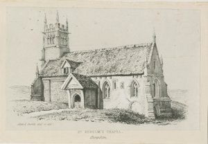 كنيسة كلينت - سانت كينيلم: lithograph، nd [c 1840] بواسطة ألين إدوارد إيفريت