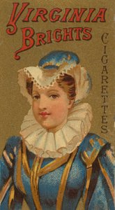 من سلسلة الفتيات والأطفال N64 للترويج لسجائر Virginia Brights لـ Allen & ... ، 1886.