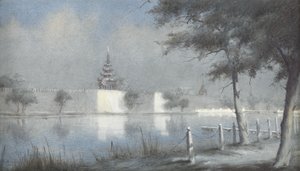 الخندق في ماندالاي من ضوء القمر ، 1924 (مرحاض على ورق) بواسطة ألما كلود بيرلتون كول